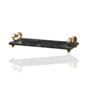 Handmade Rectangular Black Marble Tray With Gold Scroll Handles, thumbnail 1 of 2