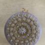 Purple Circular Raw Silk Bangle Clutch Bag, thumbnail 5 of 11