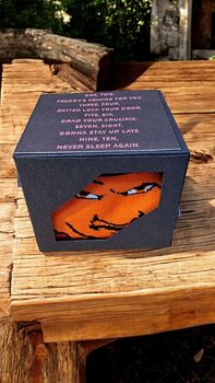 Freddy Krueger Inspired Handmade Box And Socks Elm, 3 of 9