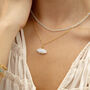 Moonstone Cloud Paperclip Necklace, thumbnail 1 of 8