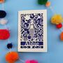 Personalised Papercut Mermaid Birthday Card, thumbnail 10 of 11