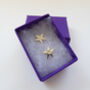 Sterling Silver Spikes Star Studs, thumbnail 4 of 4