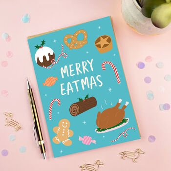Merry Eatmas Card, 3 of 3