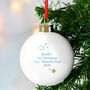 Personalised Baby Boy's 1st Christmas Bauble, thumbnail 2 of 3