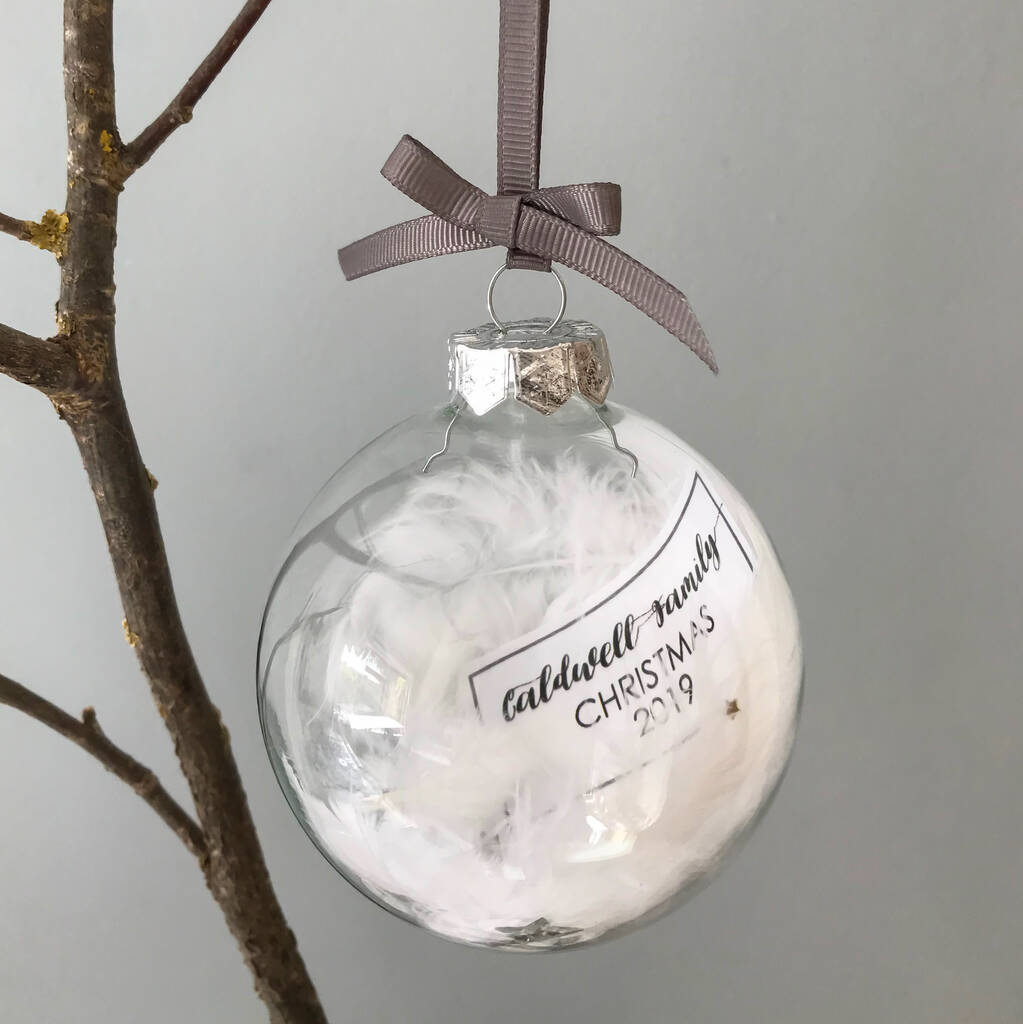 Personalised Family Christmas Bauble By Little Bird Designs ...