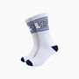 Dance Floor King Organic Cotton Sports Socks In White, thumbnail 1 of 4