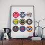 Scotland Football Beer Mat Print, thumbnail 1 of 4