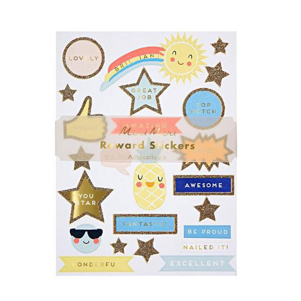 Set Of 10 Reward Stickers Sheets, 1 of 2