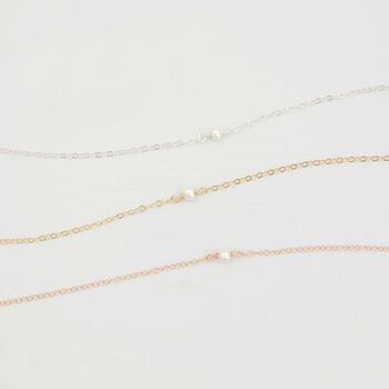 Tiny Freshwater Pearl Necklace, 3 of 12
