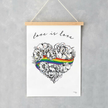 Love Is Love Print, Gay Pride, Supporting Lgbt, 4 of 4