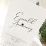 55th Emerald Jewel Personalised Anniversary Card, thumbnail 4 of 6