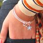 Triple Star Charm Bangle Set, thumbnail 1 of 5