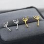 Dandelion Seed Stud Earrings In Sterling Silver, thumbnail 1 of 11