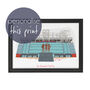 Personalised Manchester Utd Print, Old Trafford Stadium, thumbnail 1 of 6