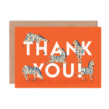 Zebra Thank You Card, 2 of 3