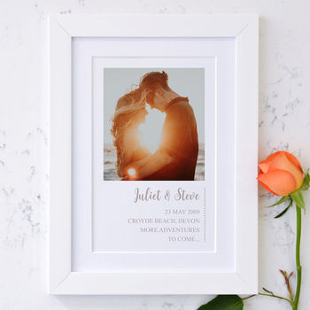 Personalised Framed Photo And Text Memories Print, 4 of 8