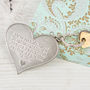 Mother And Family Large Heart Message Keyring, thumbnail 1 of 11