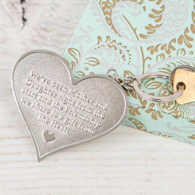 Mother And Family Large Heart Message Keyring, 1 of 11