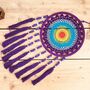 Large Deep Purple Dream Catcher Wooden Beads, thumbnail 8 of 8