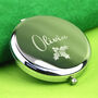 Personalised Christmas Holly Compact Mirror, thumbnail 3 of 7
