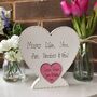 Personalised Mother's Day Ivory Mum Wooden Heart, thumbnail 2 of 3