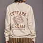 Custard Cream Connoisseur Slogan Sweatshirt, thumbnail 1 of 8