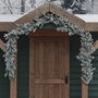 Pre Lit Outdoor Snowy Christmas Garland, thumbnail 3 of 8