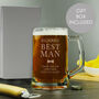 Groom Gifts Personalised Engraved Pint Tankard For Best Man, thumbnail 2 of 11