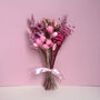 Mini Pink Dried Flower Arrangement With Daisies, thumbnail 3 of 5