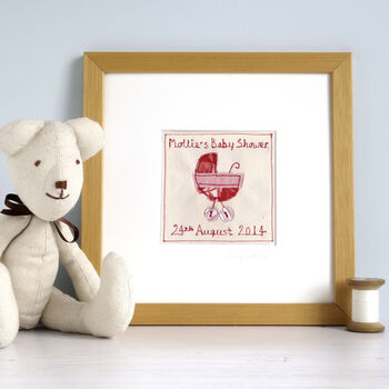 Personalised New Baby Girl Picture Gift, 2 of 12