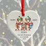 First Christmas As A Family Of Three Hedgehog Bauble, thumbnail 1 of 2