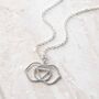 Sterling Silver Large Third Eye Chakra Pendant Necklace, thumbnail 5 of 6