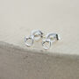 Sterling Silver Mini Studs Love Knot, thumbnail 1 of 4