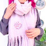 Personalised Love Heart Mummy Scarf Gift, thumbnail 1 of 4