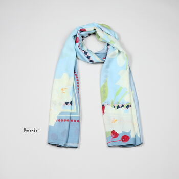 Birth Month Flower Scarves, 12 of 12