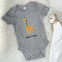 Giraffe Personalised Jungle Babygrow, thumbnail 4 of 6