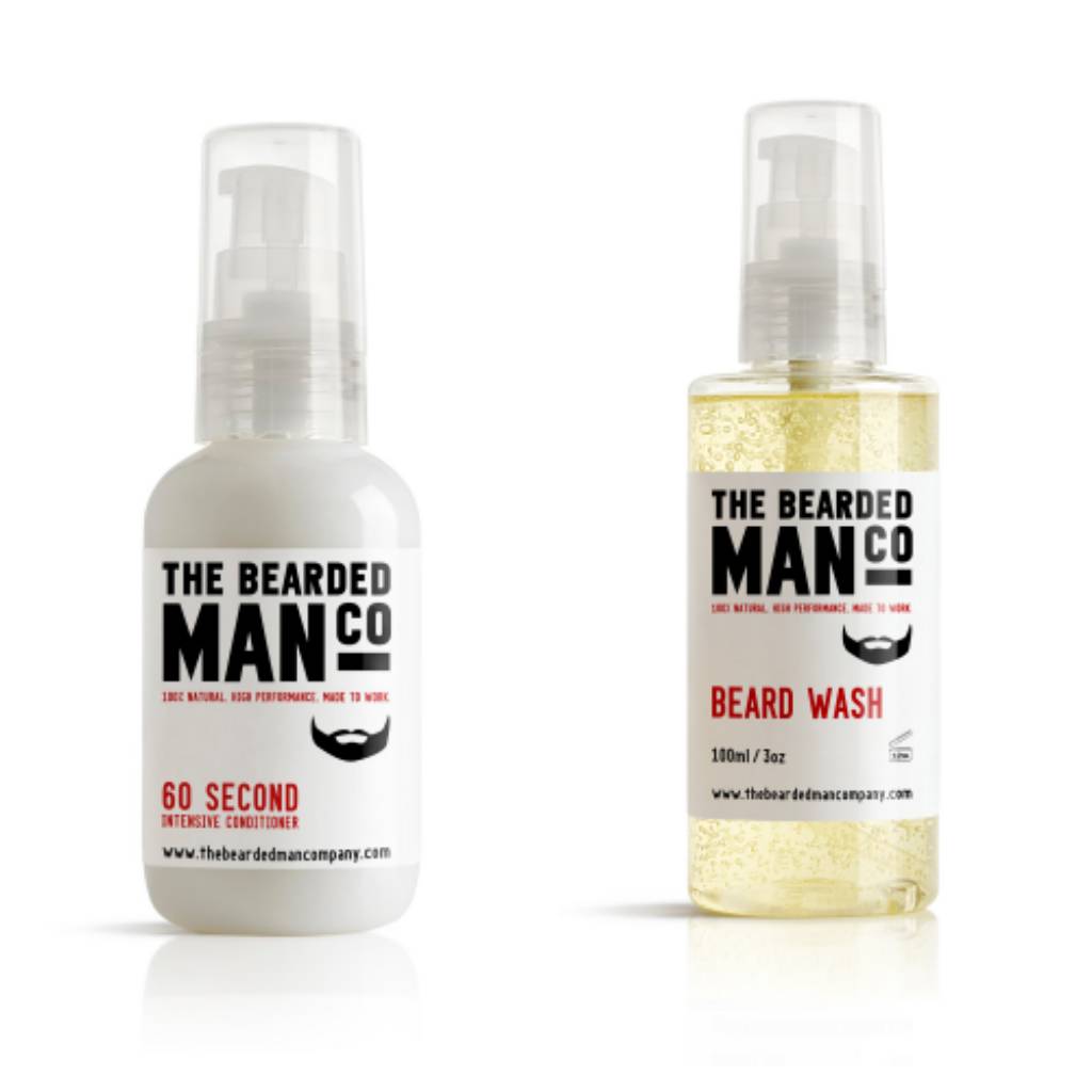 Beard Wash And 60 Second Intensive Conditioner Combo