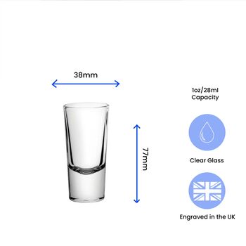 Personalised Engraved Shot Glass For Friend, 4 of 7