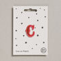 Letter C Alphabet Iron On Patch, thumbnail 1 of 4