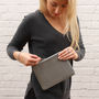 Personalised Luxury Metallic Leather Clutch Bag, thumbnail 5 of 6