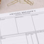 Bug And Insect Personalised Weekly Planner Desk Pad, thumbnail 2 of 4