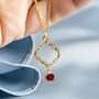 Moroccan Inspired Necklace With Birthstone Detail, thumbnail 6 of 10