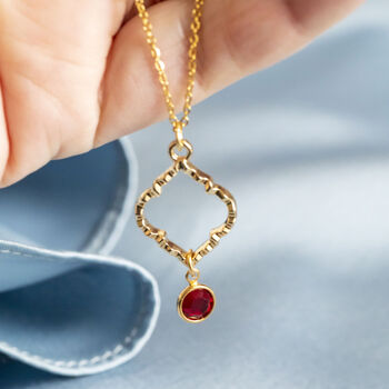 Moroccan Inspired Necklace With Birthstone Detail, 6 of 10