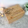 Personalised Bamboo Urn For Cremation Ashes Branch Of Love Design, thumbnail 10 of 12