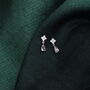 Sterling Silver 'Wonderful' Flower Earrings, thumbnail 1 of 3
