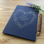 Personalised Heart And Flower Wedding Gold Foil Card, thumbnail 9 of 12