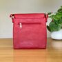 Cross Body Bag With Tassel In Red, thumbnail 2 of 2