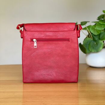 Cross Body Bag With Tassel In Red, 2 of 2