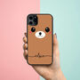 iPhone Case Kawaii Bear Personalised 12 13 14 15 Se, thumbnail 1 of 2
