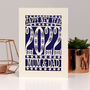 Personalised Papercut Happy New Year Card A5, thumbnail 1 of 10